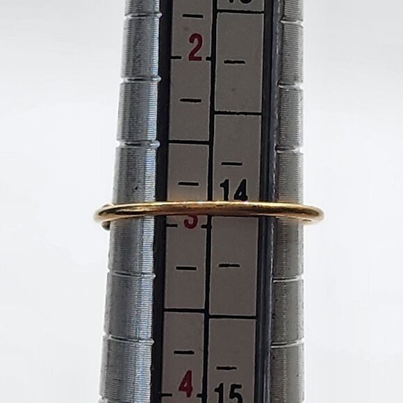 Gold Tone & Tiger's Eye Bead Ring (3) - Picture 5 of 5